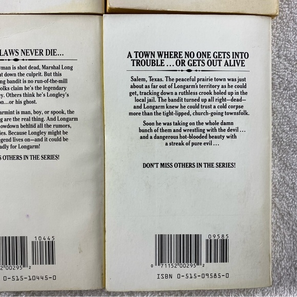 Vintage Longarm Action Western Romance Novel x4 - Picture 10 of 14